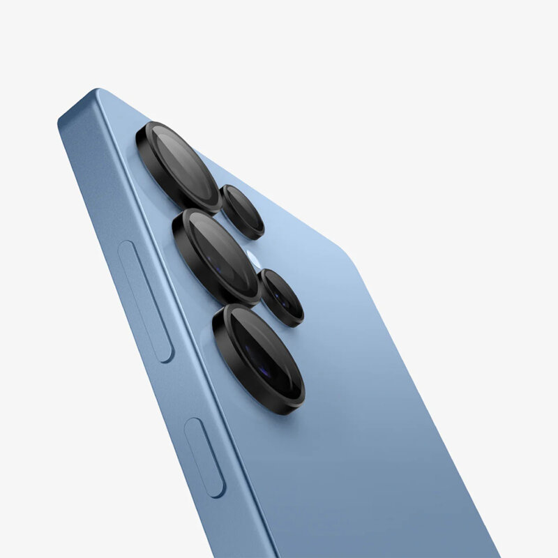 [Pachet 2x] Folie sticla camera Samsung Galaxy S25 Ultra Spigen Glas.tR Optik EZ Fit Pro, negru