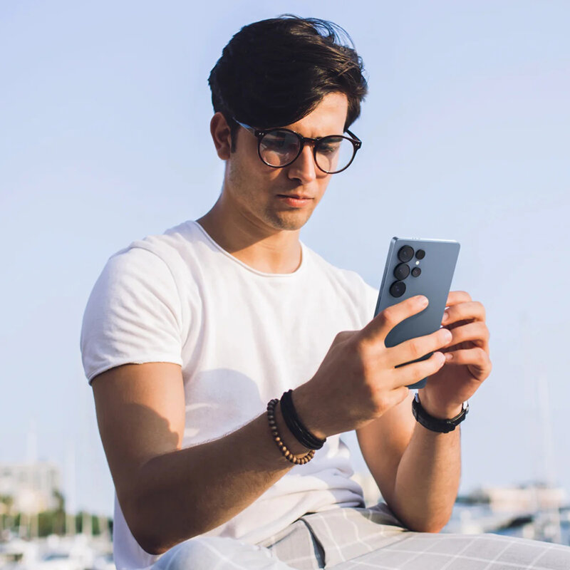 [Pachet 2x] Folie sticla camera Samsung Galaxy S25 Ultra Spigen Glas.tR Optik EZ Fit Pro, negru