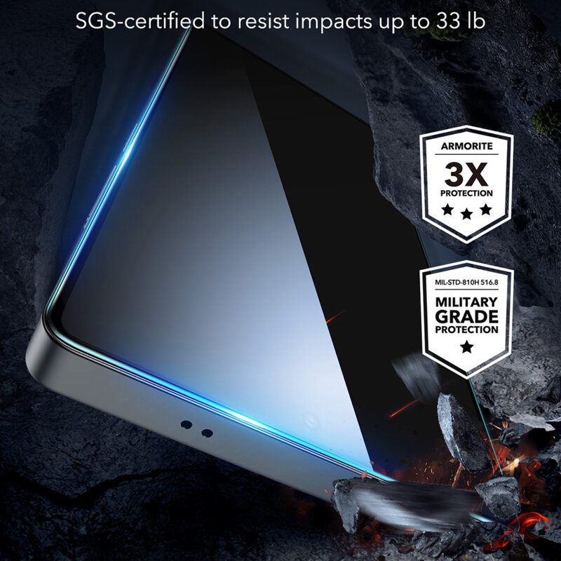 Folie sticla Samsung Galaxy S25 Ultra ESR Tempered Glass, privacy