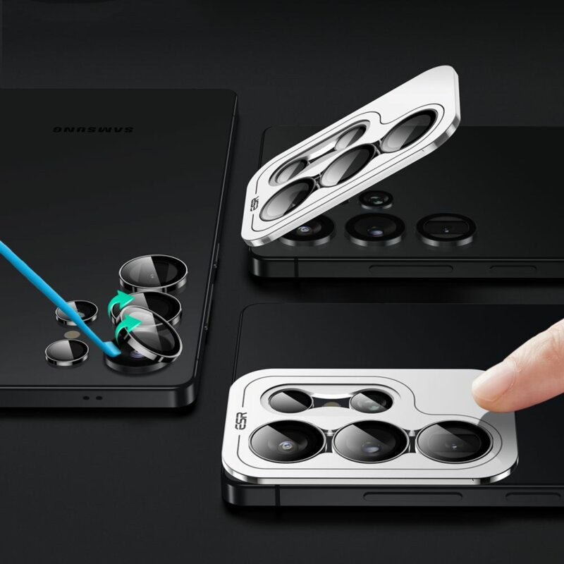 Folie sticla camera Samsung Galaxy S25 Ultra ESR Armorite Camera Lens Protectors, negru