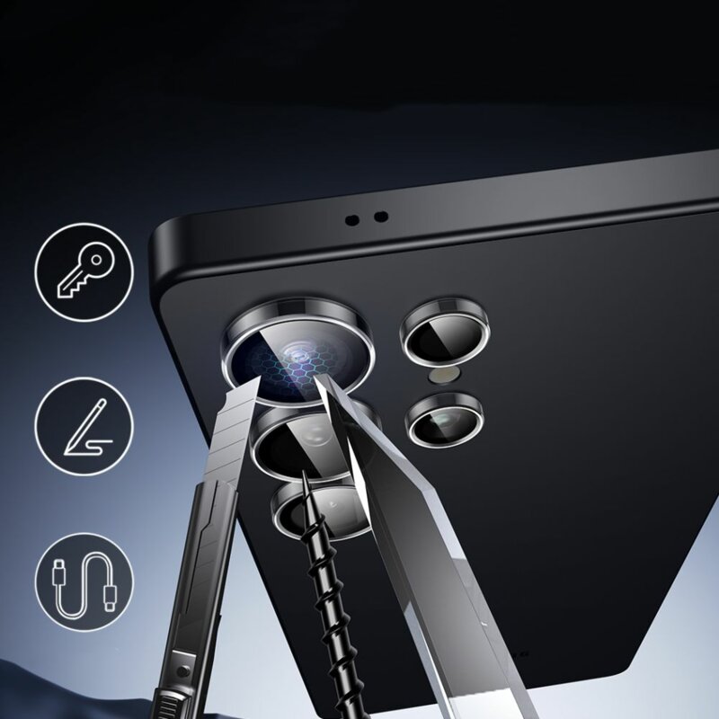 Folie sticla camera Samsung Galaxy S25 Ultra ESR Armorite Camera Lens Protectors, transparenta