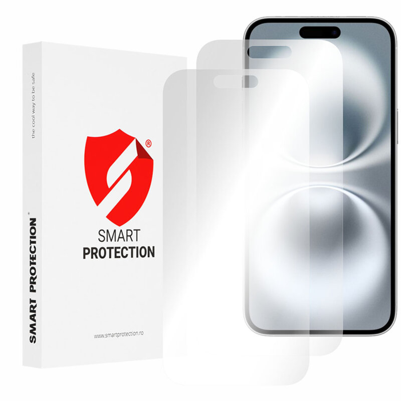 [Pachet 2x] Folie regenerabila premium iPhone 16 Plus Smart Protection Classic, transparenta
