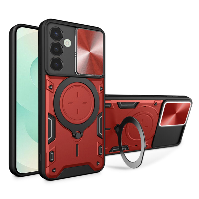 Husa Samsung Galaxy S25 Plus Techsuit CamGuard Pro, rosu
