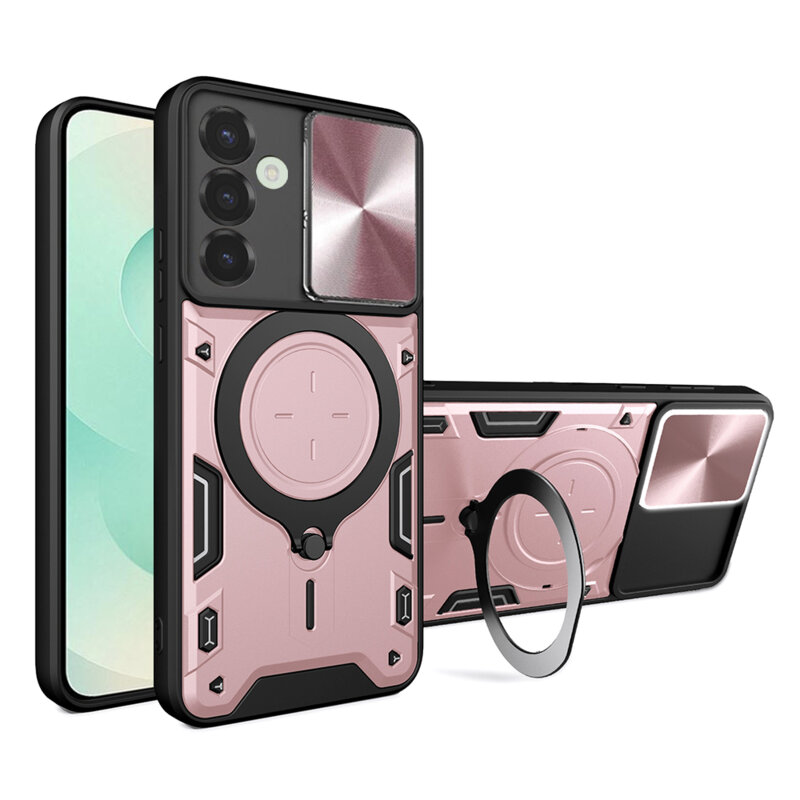 Husa Samsung Galaxy S25 Plus Techsuit CamGuard Pro, roz auriu