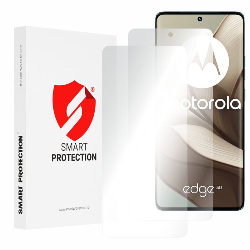 [Pachet 2x] Folie regenerabila premium Motorola Edge 50 Smart Protection Classic, transparenta
