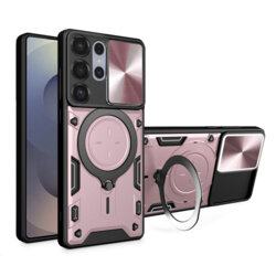 Husa Samsung Galaxy S25 Ultra Techsuit CamGuard Pro, roz auriu