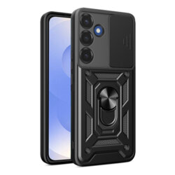 Husa Samsung Galaxy S25 protectie camera Techsuit CamShield Series, negru