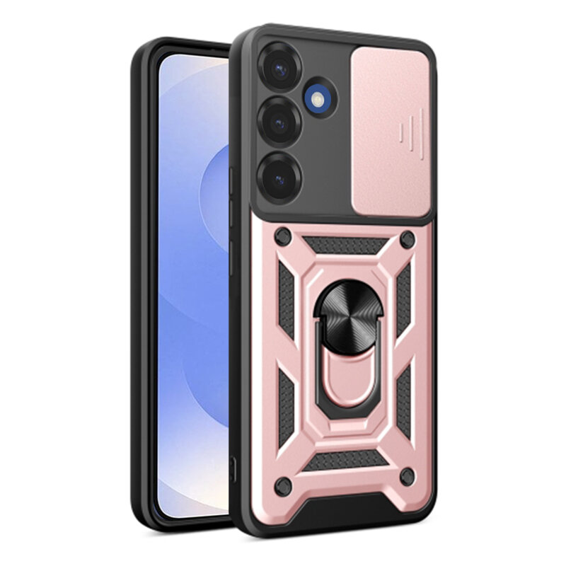 Husa Samsung Galaxy S25 protectie camera Techsuit CamShield Series, roz