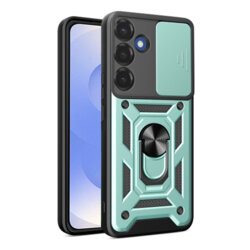 Husa Samsung Galaxy S25 protectie camera Techsuit CamShield Series, verde