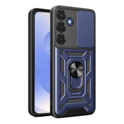 Husa Samsung Galaxy S25 protectie camera Techsuit CamShield Series, albastru