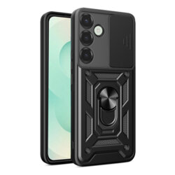 Husa Samsung Galaxy S25 Plus protectie camera Techsuit CamShield Series, negru