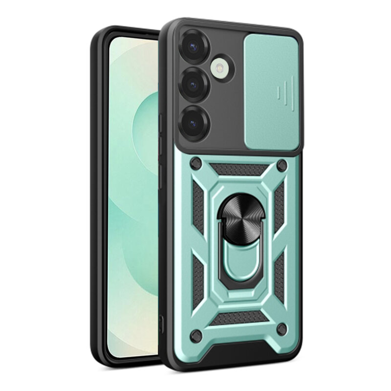 Husa Samsung Galaxy S25 Plus protectie camera Techsuit CamShield Series, verde