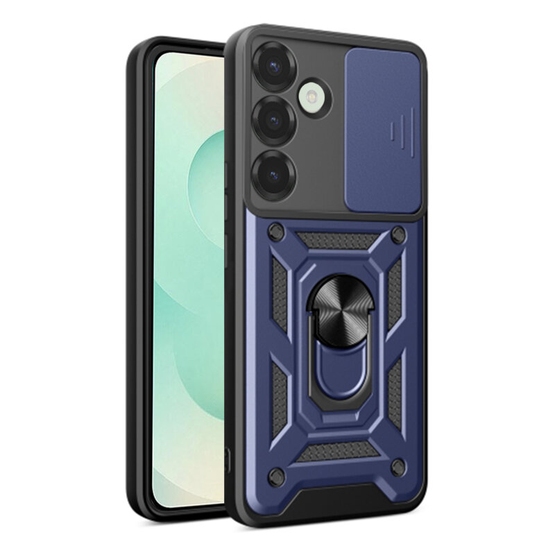 Husa Samsung Galaxy S25 Plus protectie camera Techsuit CamShield Series, albastru