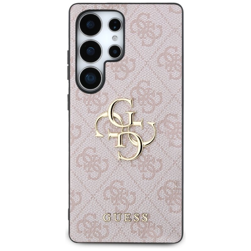 Husa originala Guess Samsung Galaxy S25 Ultra Hardcase 4G Big Metal Logo, roz, GUHCS25L4GMGPI