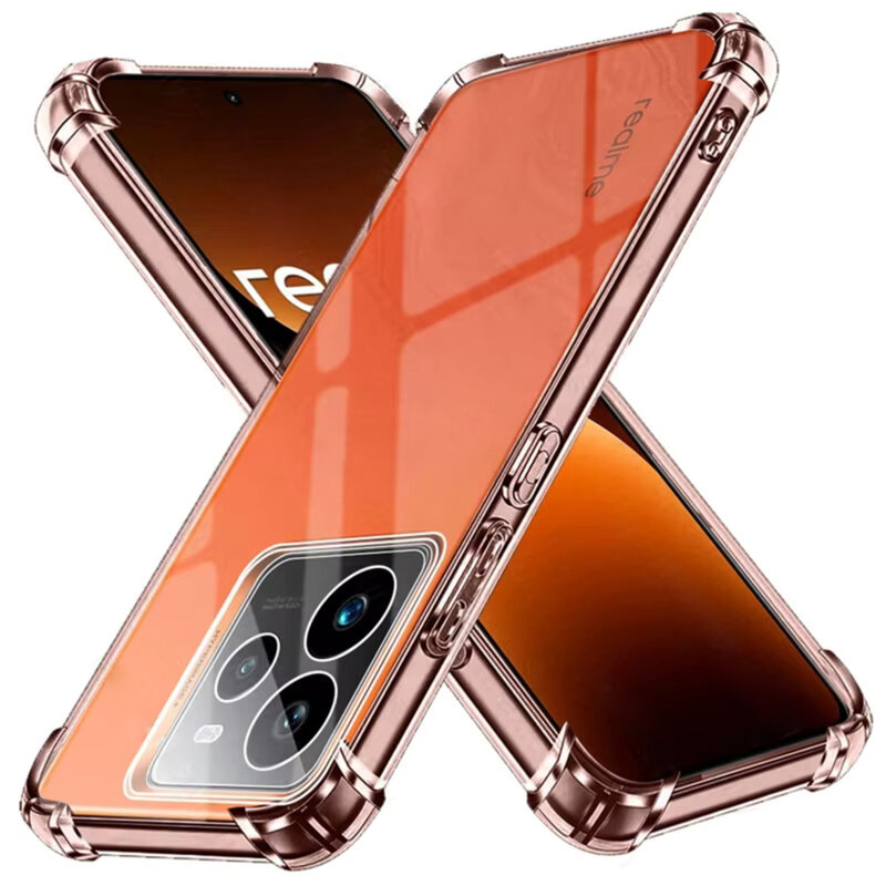 Husa Realme GT 7 Pro Techsuit Shockproof Clear Silicone, transparenta