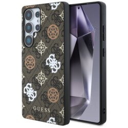 Husa originala Guess Samsung Galaxy S25 Ultra Hardcase 4G Peony, maro, GUHMS25LP4PWPW