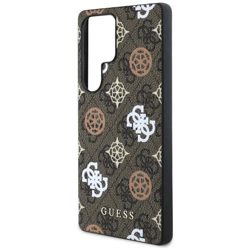 Husa originala Guess Samsung Galaxy S25 Ultra Hardcase 4G Peony, maro, GUHMS25LP4PWPW