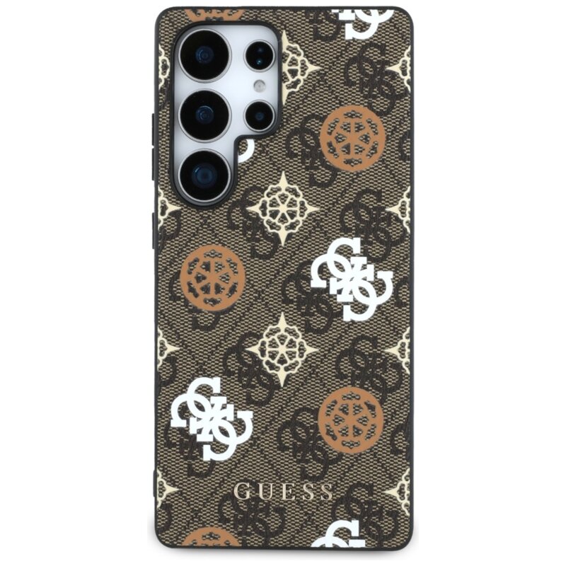 Husa originala Guess Samsung Galaxy S25 Ultra Hardcase 4G Peony, maro, GUHMS25LP4PWPW