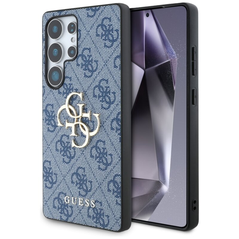 Husa originala Guess Samsung Galaxy S25 Ultra Hardcase 4G Big Logo, albastru, GUHCS25L4GMGBL