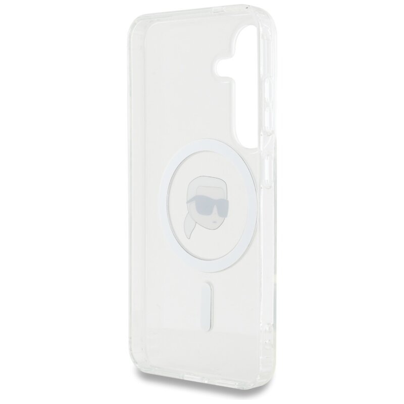 Husa Samsung Galaxy S25 Karl Lagerfeld IML MagSafe, Karl`s Head, KLHMS25SHLSKIH