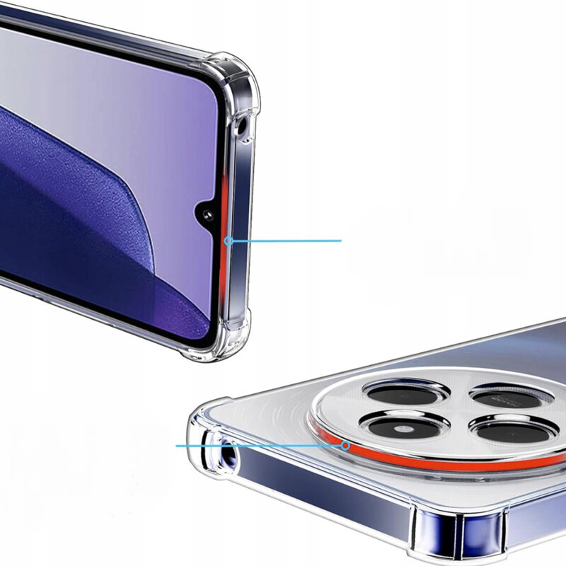 Husa Xiaomi Poco C75 Techsuit Shockproof Clear Silicone, transparenta