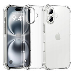 Husa iPhone 16 Techsuit Shockproof Clear Silicone, transparenta