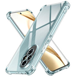 Husa Honor 200 Techsuit Shockproof Clear Silicone, transparenta