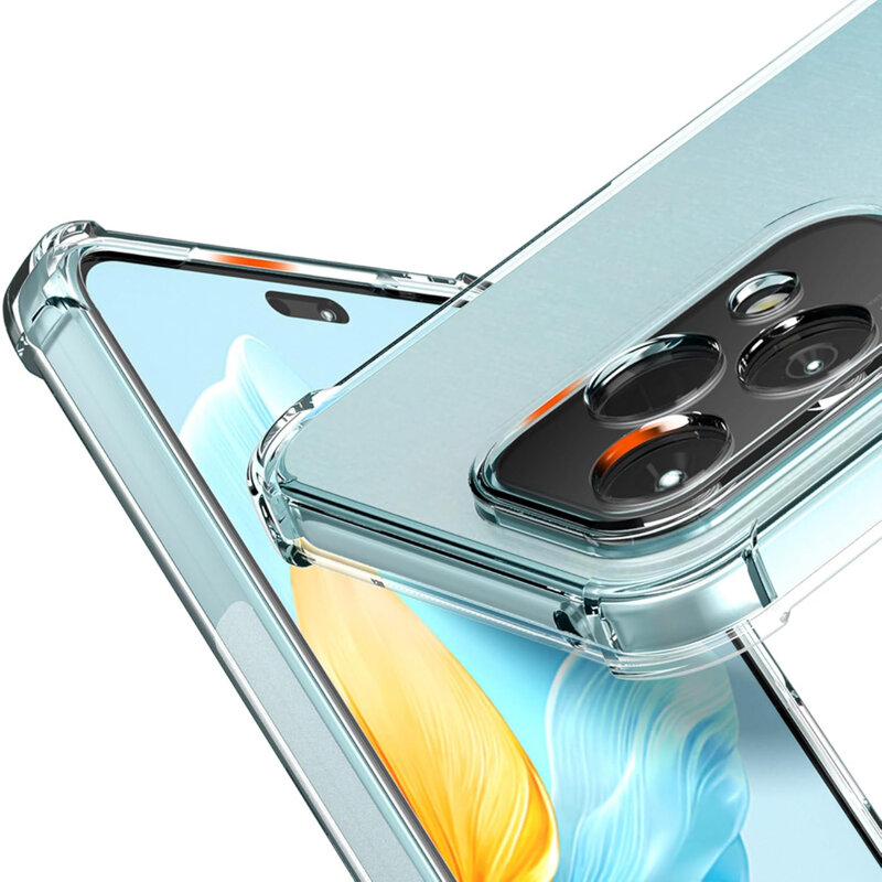 Husa Honor 200 Lite Techsuit Shockproof Clear Silicone, transparenta