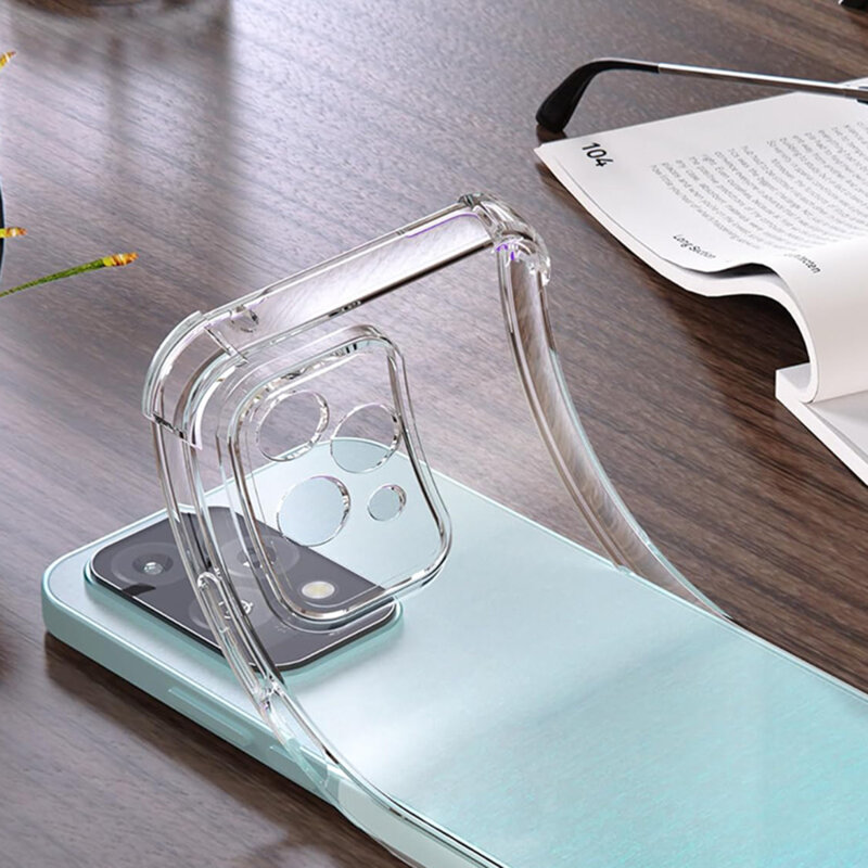 Husa Honor 200 Lite Techsuit Shockproof Clear Silicone, transparenta