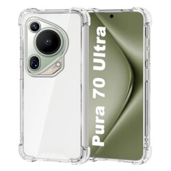 Husa Huawei Pura 70 Ultra Techsuit Shockproof Clear Silicone, transparenta