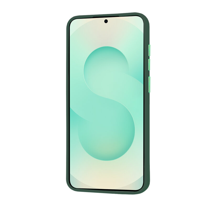 Husa Samsung Galaxy S25 Plus Techsuit HaloFrost MagSafe Series, verde inchis