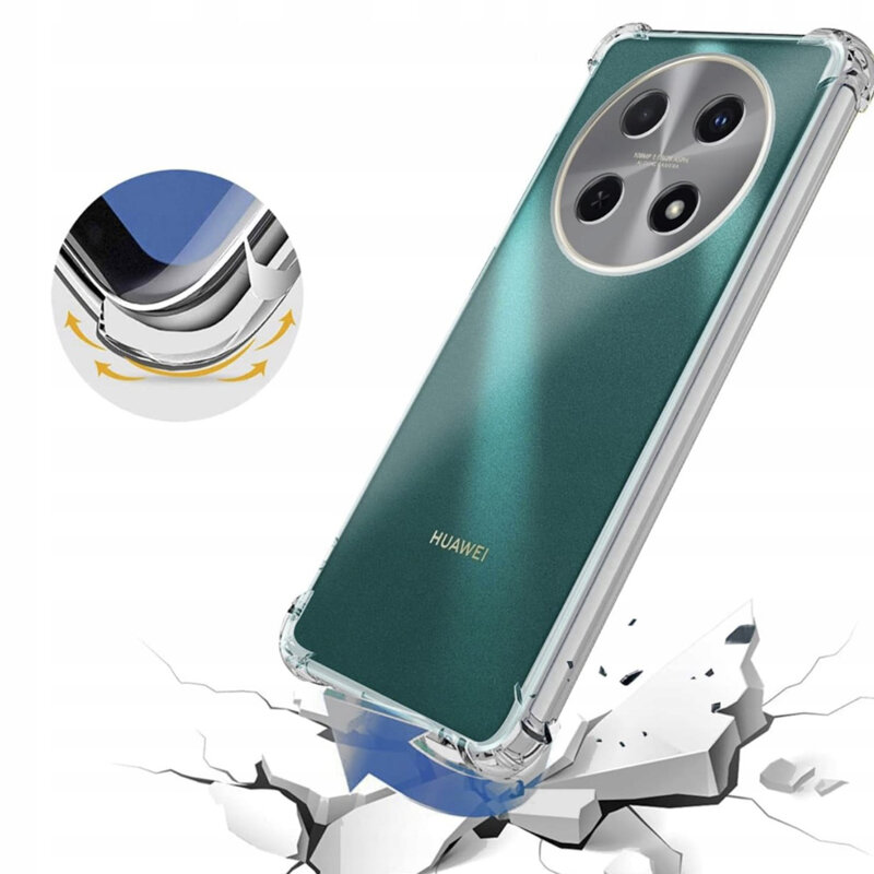 Husa Huawei nova 12i Techsuit Shockproof Clear Silicone, transparenta