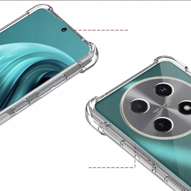 Husa Huawei nova 12i Techsuit Shockproof Clear Silicone, transparenta