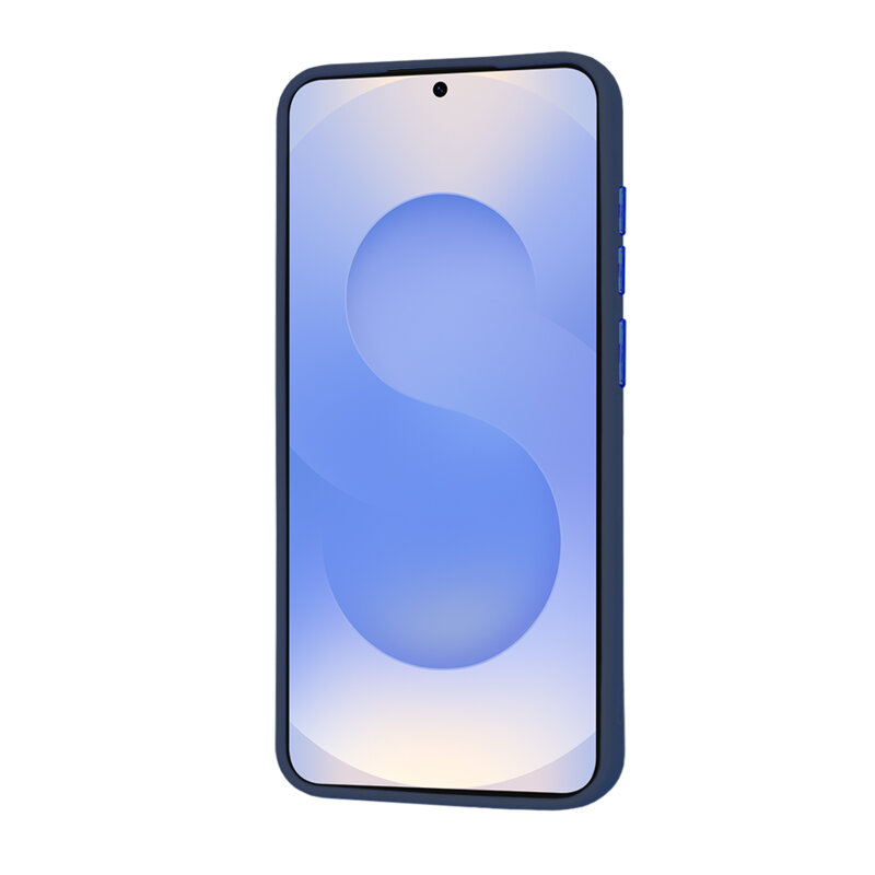 Husa Samsung Galaxy S25 Techsuit HaloFrost MagSafe Series, bleumarin