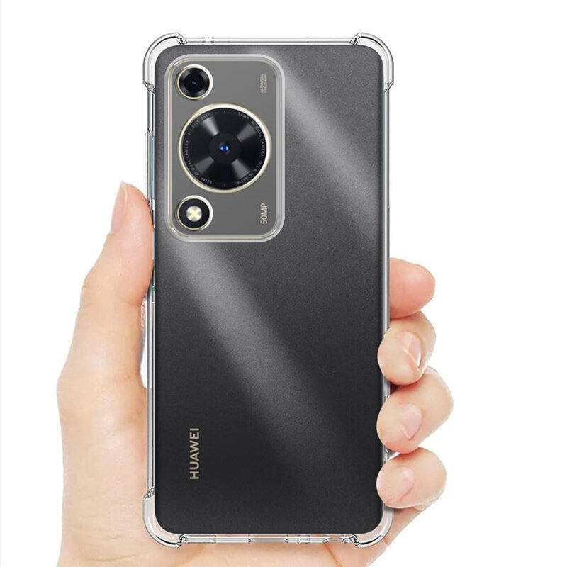 Husa Huawei nova Y72 Techsuit Shockproof Clear Silicone, transparenta