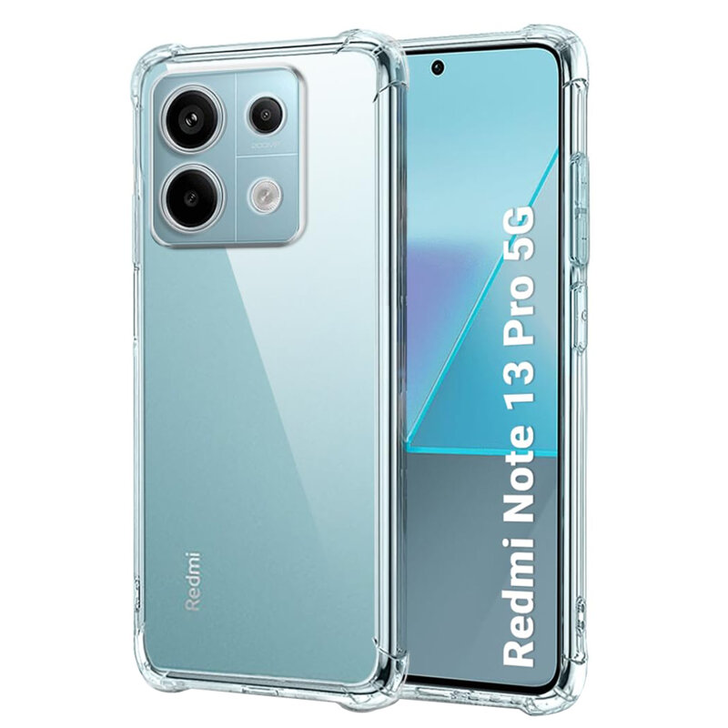 Husa Xiaomi Redmi Note 13 Pro 5G Techsuit Shockproof Clear Silicone, transparenta