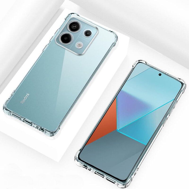 Husa Xiaomi Redmi Note 13 Pro 5G Techsuit Shockproof Clear Silicone, transparenta