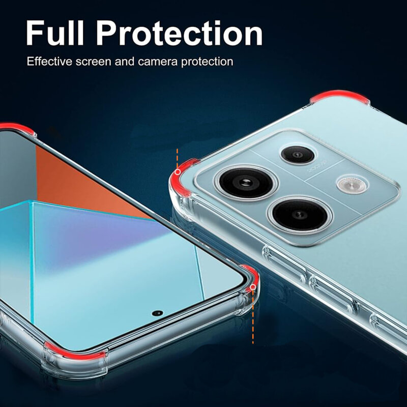 Husa Xiaomi Redmi Note 13 Pro 5G Techsuit Shockproof Clear Silicone, transparenta