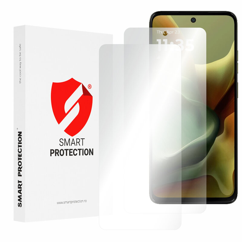 [Pachet 2x] Folie regenerabila premium Motorola Moto G15 Power Smart Protection Classic, transparenta