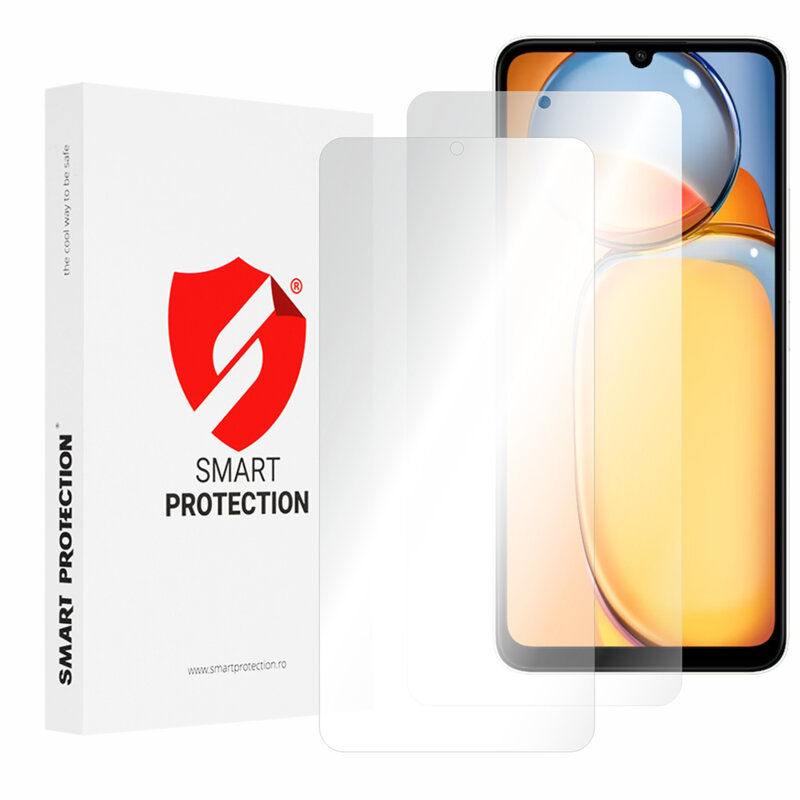 [Pachet 2x] Folie regenerabila premium Xiaomi Redmi 13C 5G Smart Protection Classic, transparenta