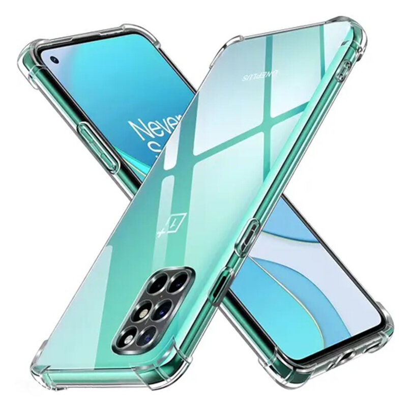 Husa OnePlus 8T Techsuit Shockproof Clear Silicone, transparenta