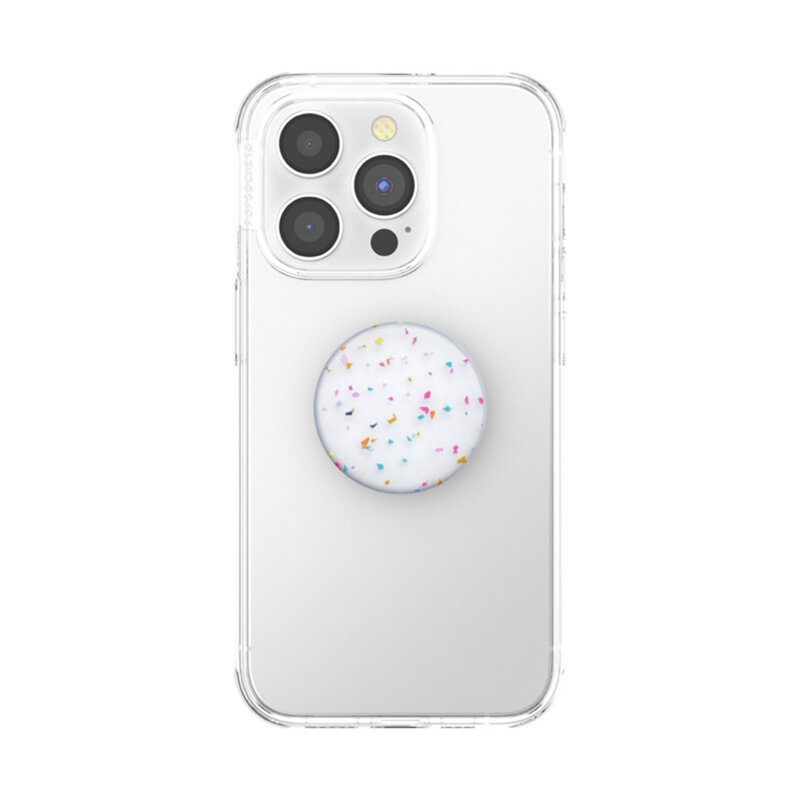 Popsockets original, suport cu functii multiple, PopOut Circus Regrind White