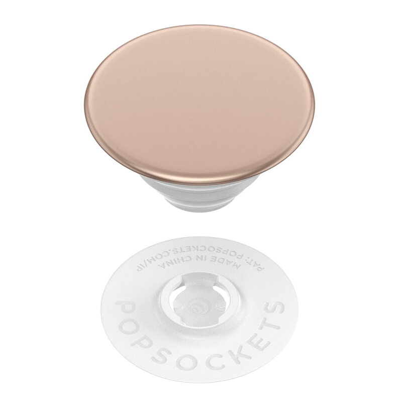Popsockets original, suport cu functii multiple, Rose Gold Aluminum