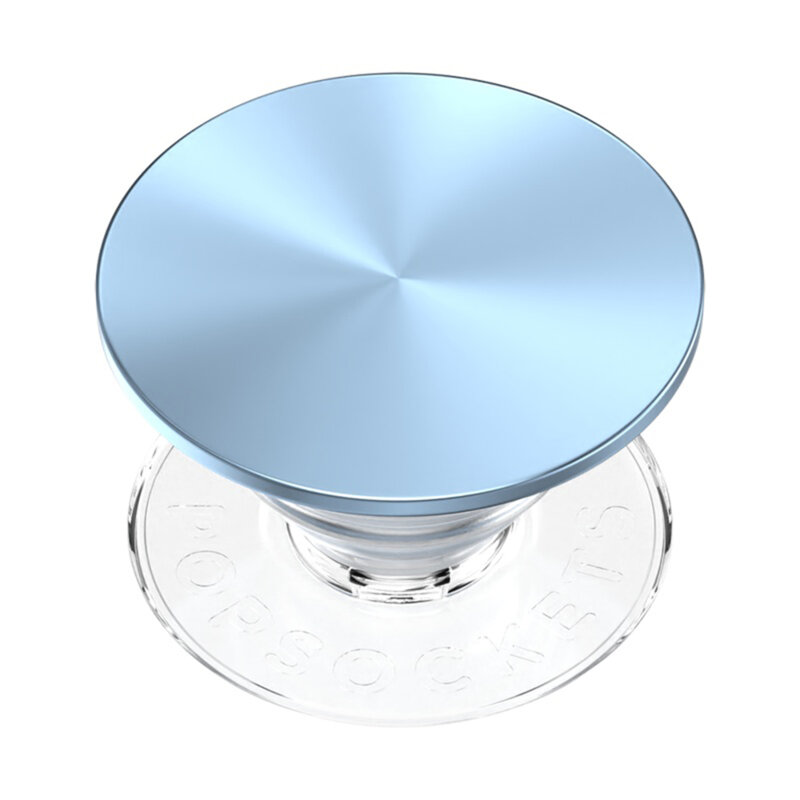 Popsockets original, suport cu functii multiple, Aluminum Blue Sigh