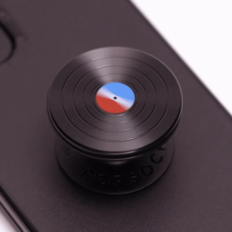 Popsockets original, suport cu functii multiple, Aluminum 45 RPM