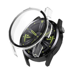 [Pachet 360°] Husa + folie Huawei Watch GT 3 42mm Techsuit Defense, transparenta