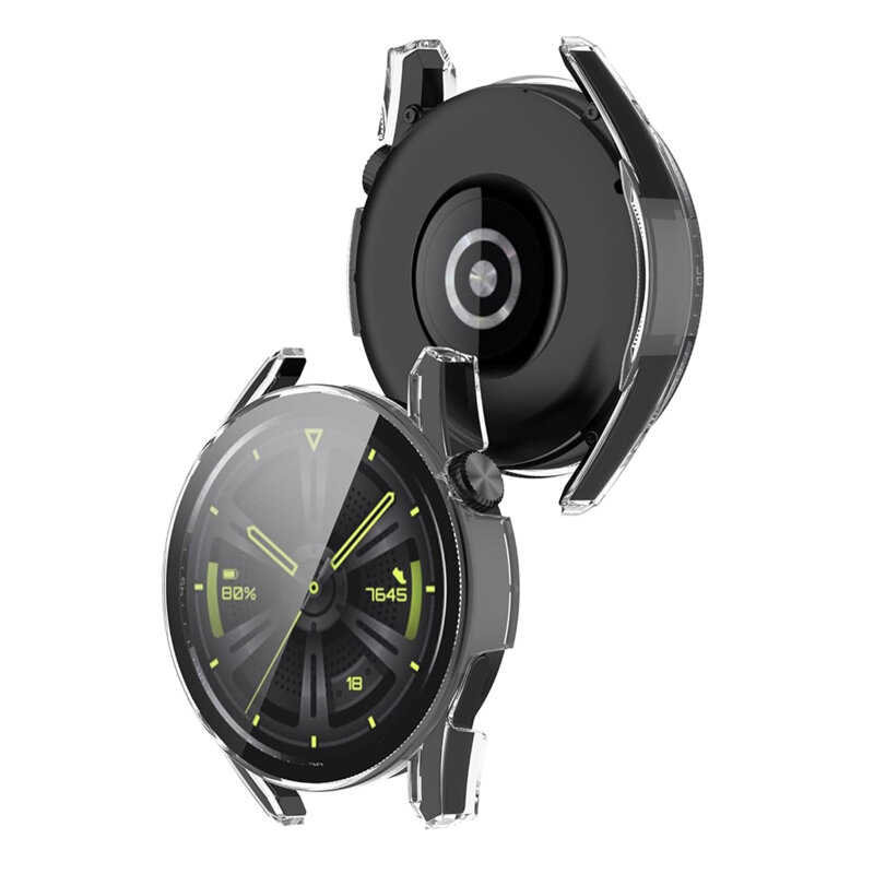 [Pachet 360°] Husa + folie Huawei Watch GT 3 42mm Techsuit Defense, transparenta