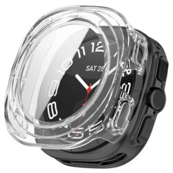 [Pachet 360°] Husa + folie Samsung Galaxy Watch Ultra 47mm Techsuit Defense, transparenta