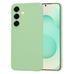 Husa silicon Samsung Galaxy S25 Plus Techsuit SoftFlex, verde deschis