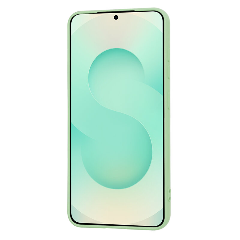 Husa silicon Samsung Galaxy S25 Plus Techsuit SoftFlex, verde deschis